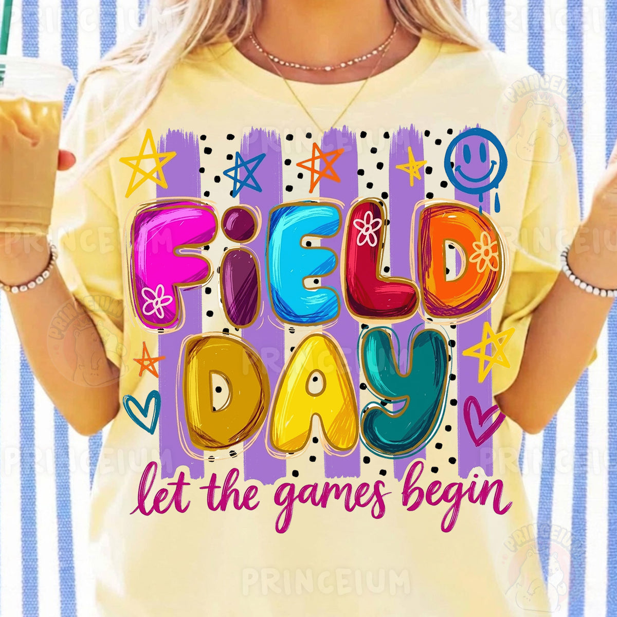 Field Day Let The Games Begin Sublimation Design PNG | Colorful School Field Day Digital Download