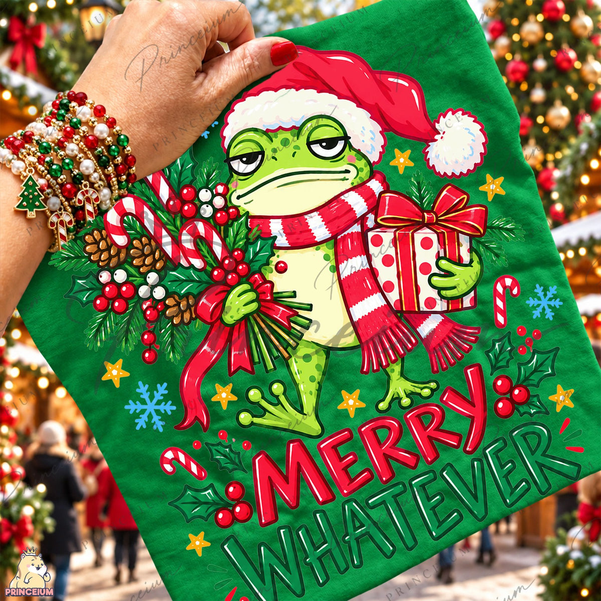 Merry Whatever Grumpy Frog