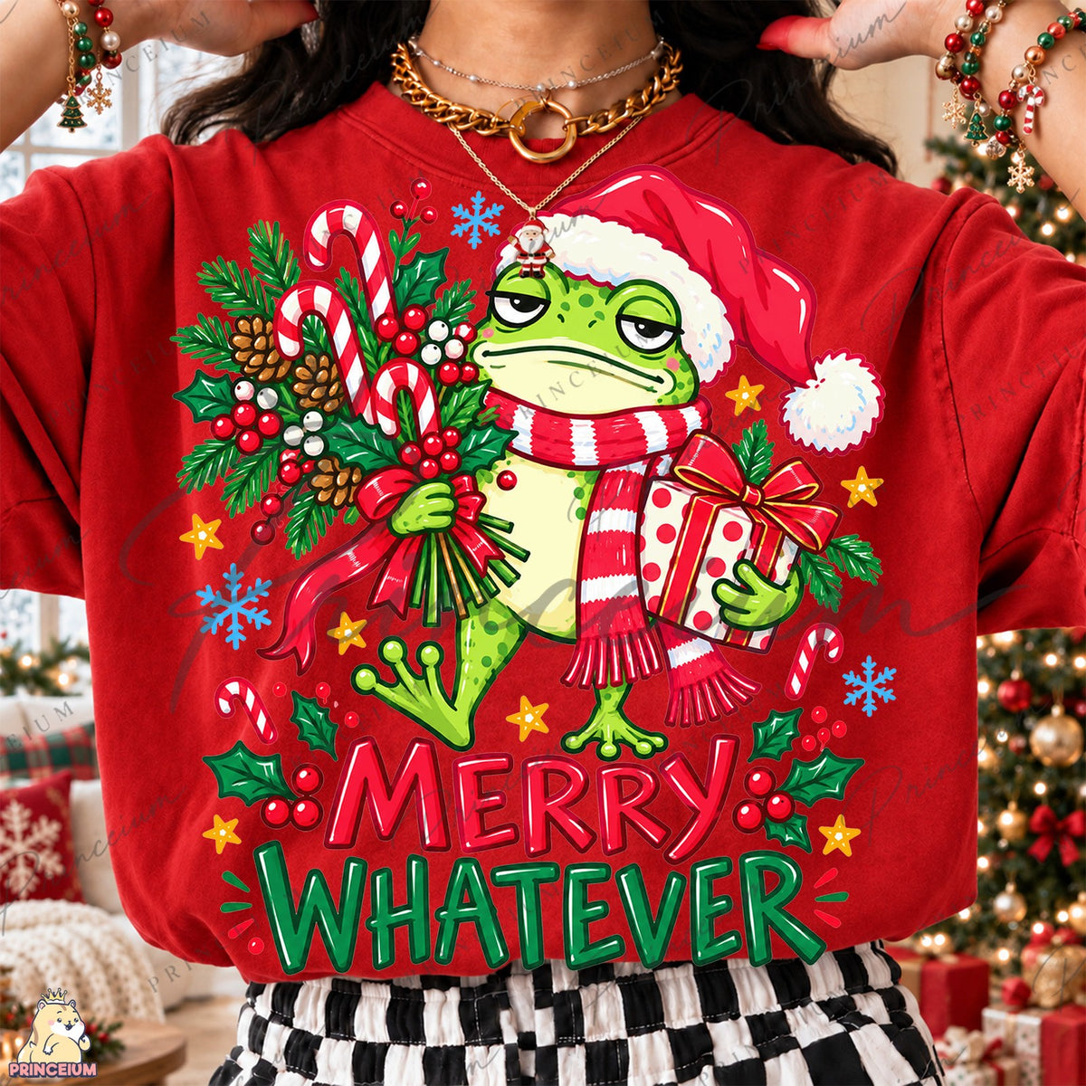 Merry Whatever Grumpy Frog