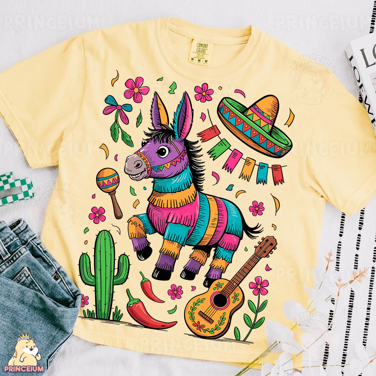 a t - shirt with a mexican donkey on it