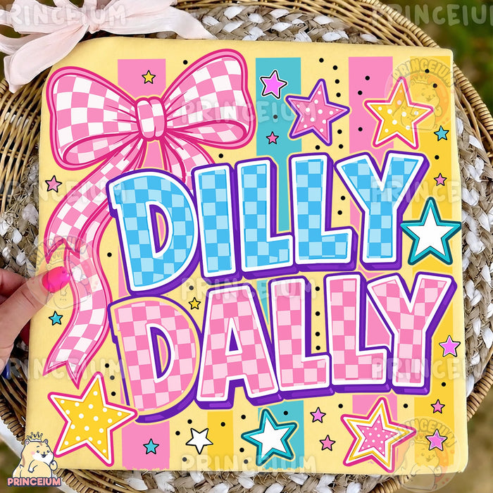 Dilly Dally Checkered Bow
