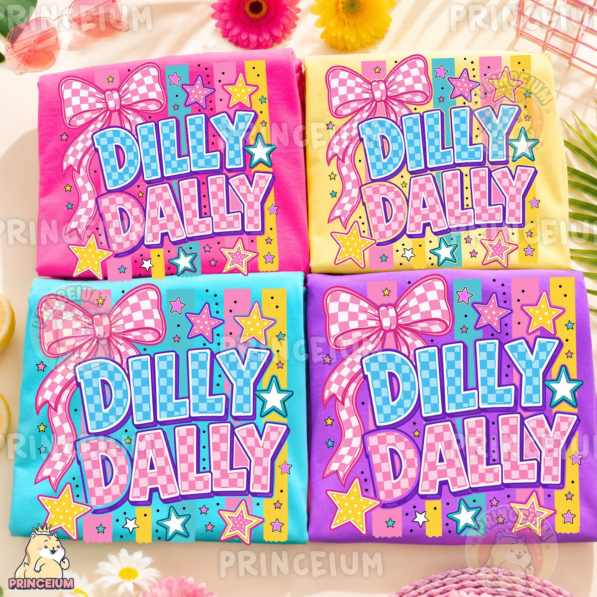 Dilly Dally Checkered Bow