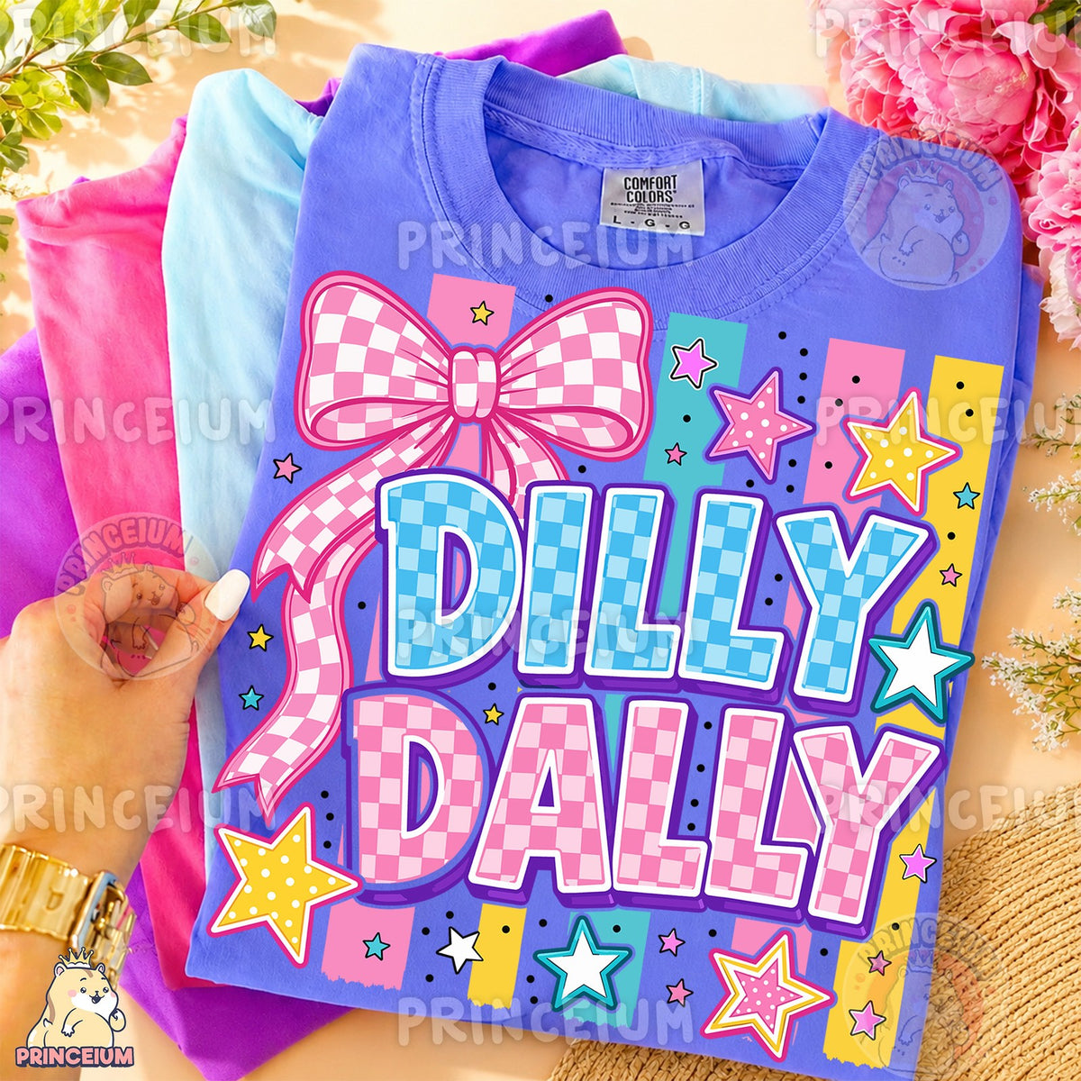 Dilly Dally Checkered Bow