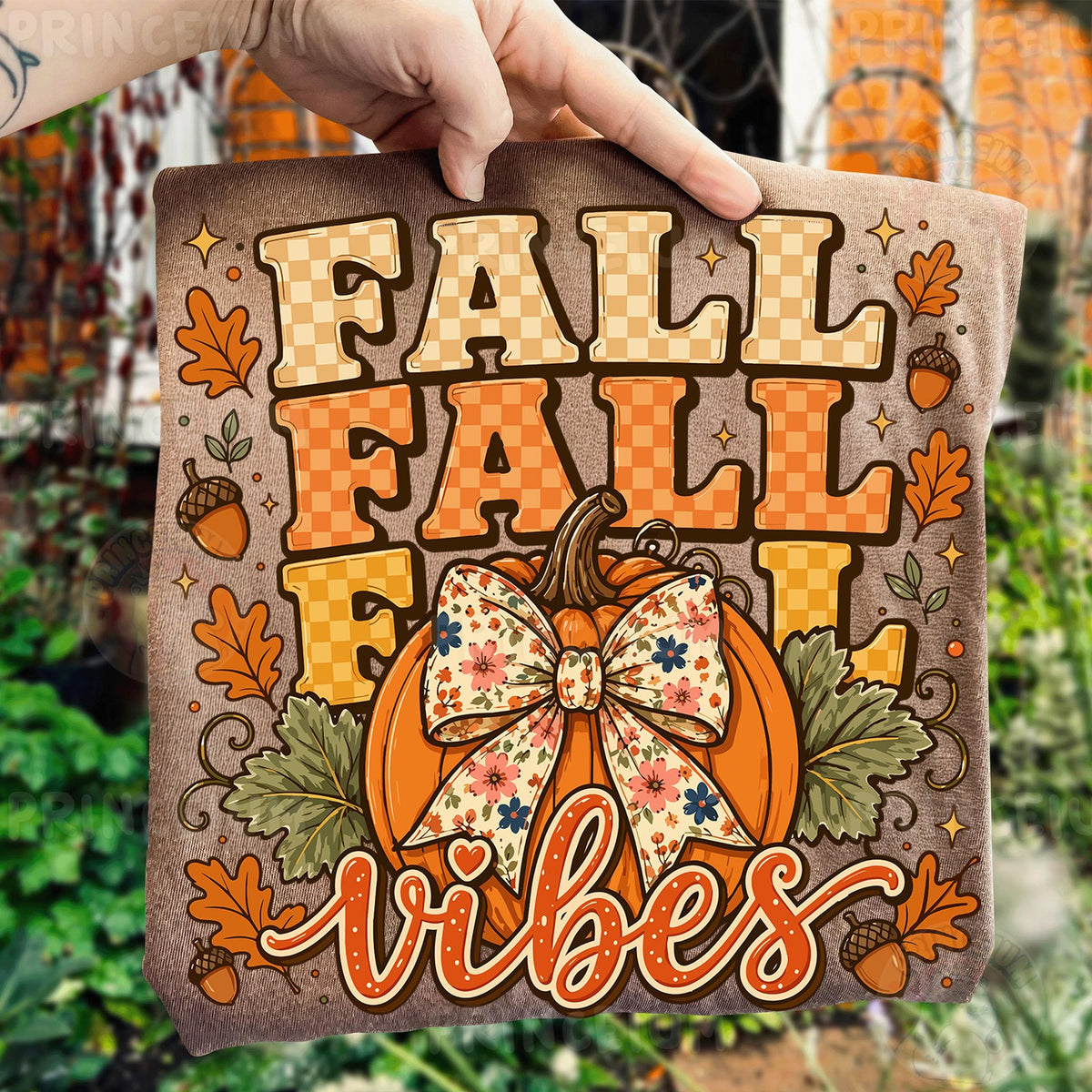 Fall Vibes Pumpkin Bow