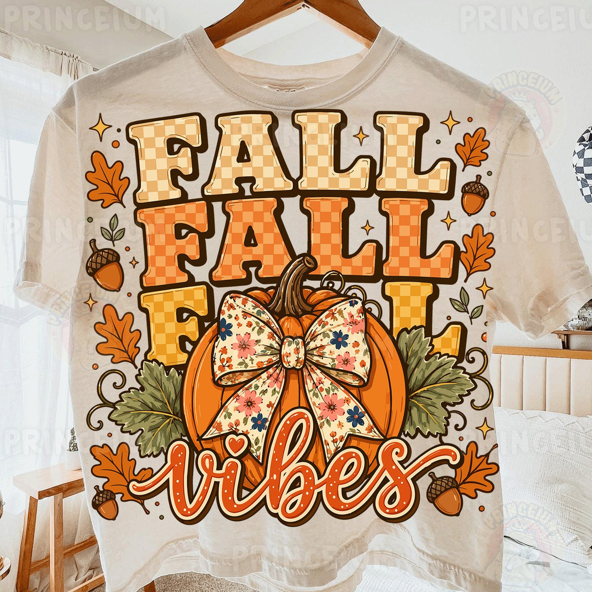 Fall Vibes Pumpkin Bow