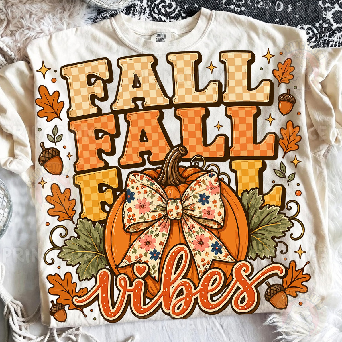 Fall Vibes Pumpkin Bow