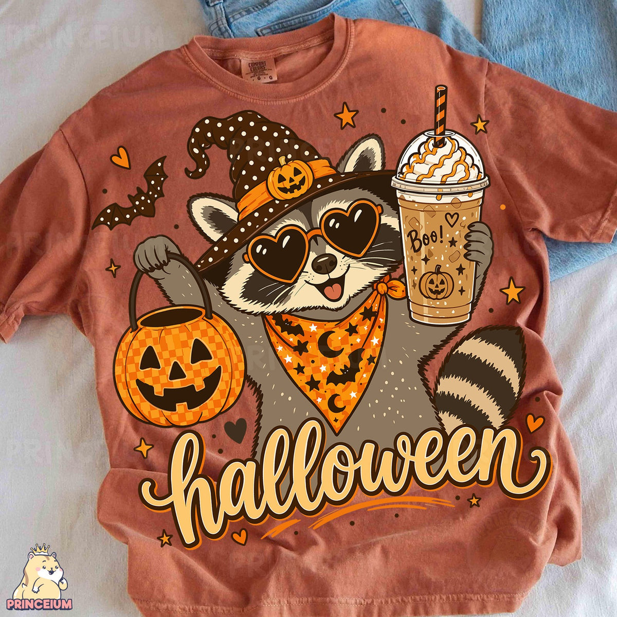 Witchy Raccoon Halloween Latte
