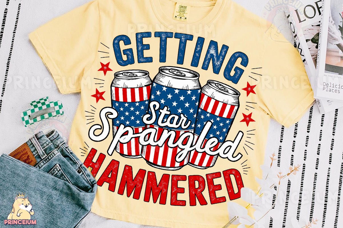 a t - shirt with a patriotic design on it