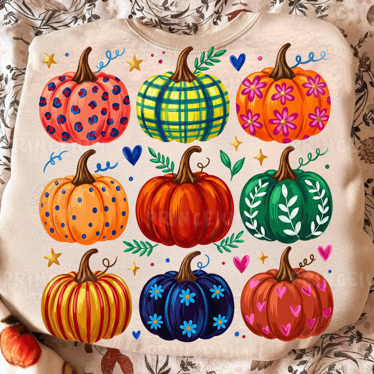 Leopard & Plaid Pumpkin