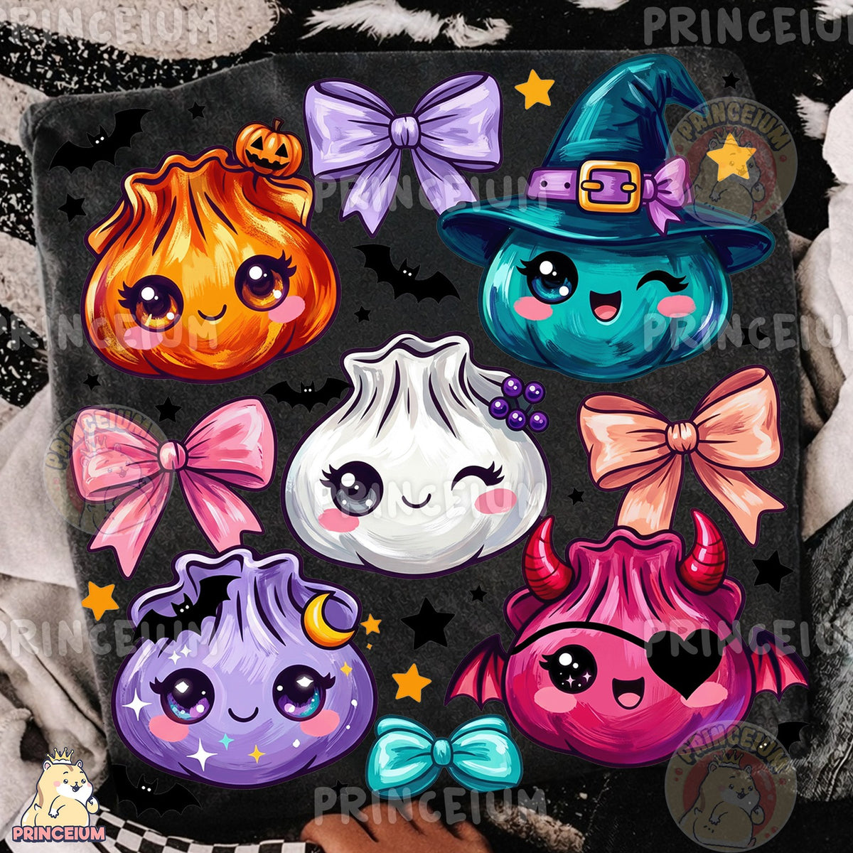 Spooky Kawaii Dumpling Friends
