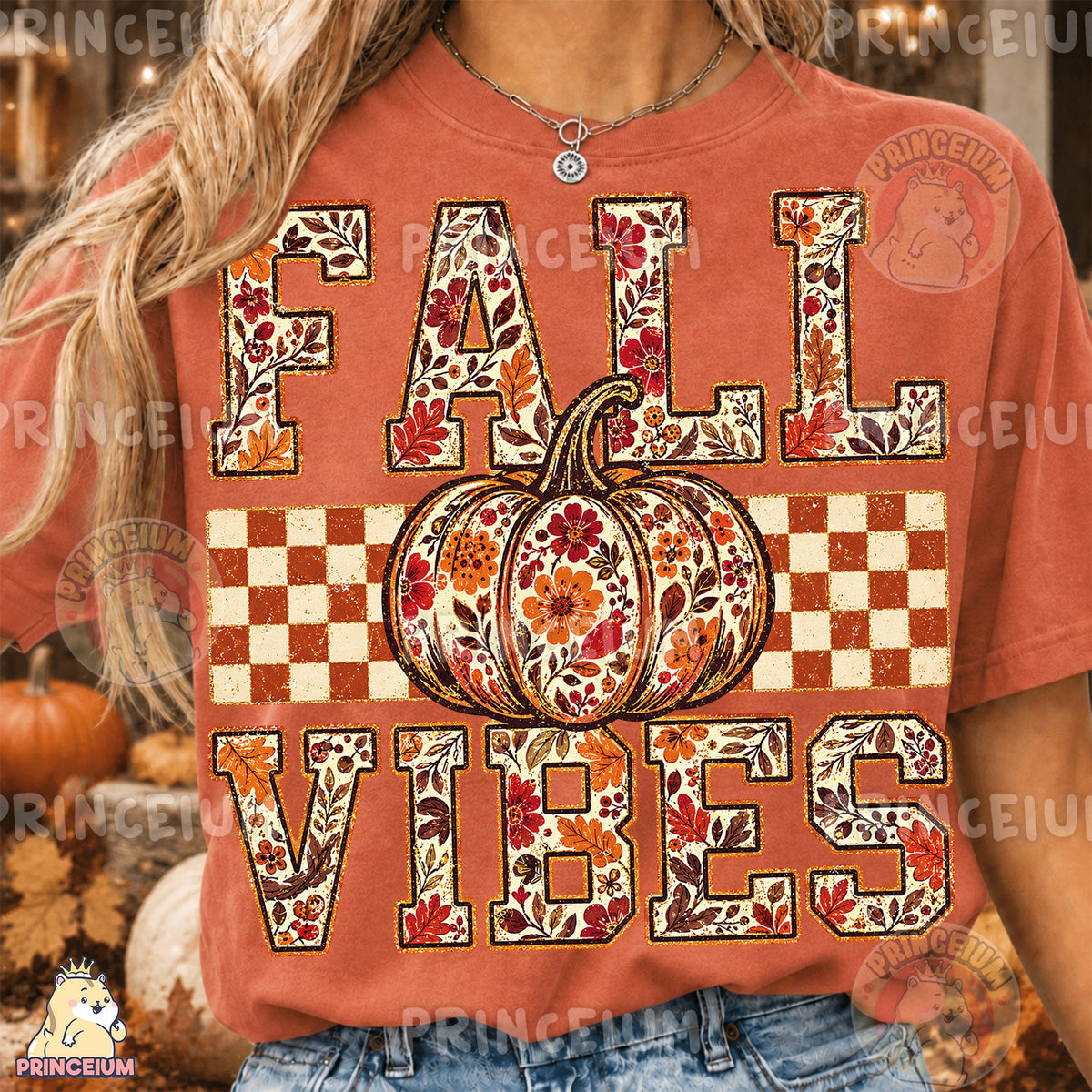 Floral Pumpkin Fall Vibes