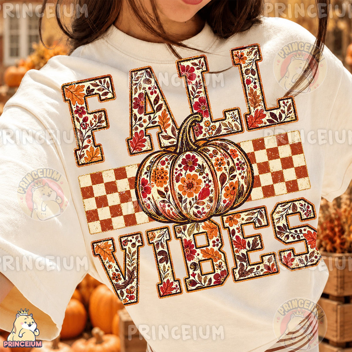Floral Pumpkin Fall Vibes