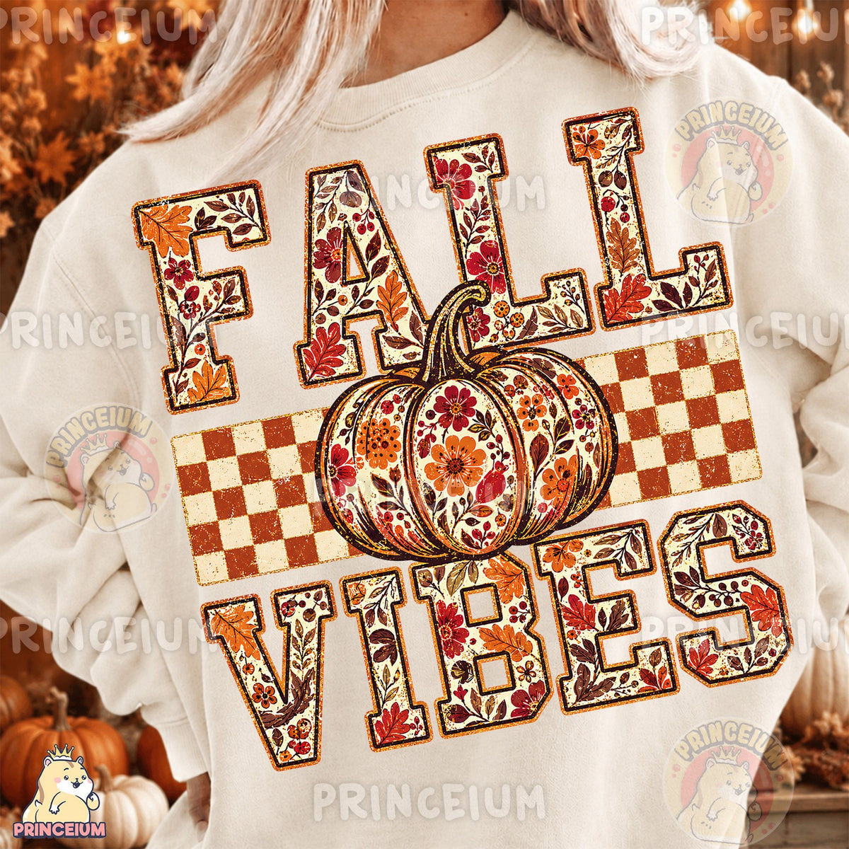 Floral Pumpkin Fall Vibes
