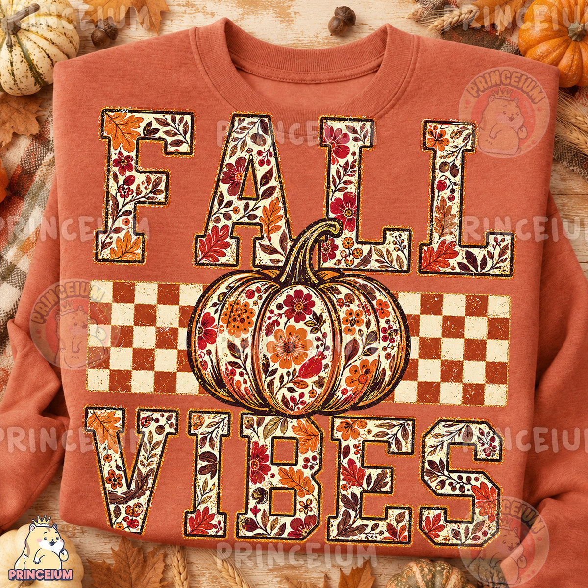 Floral Pumpkin Fall Vibes