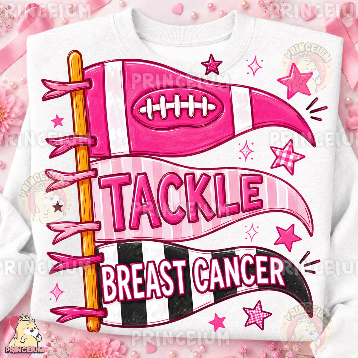 Tackle Breast Cancer Pennant