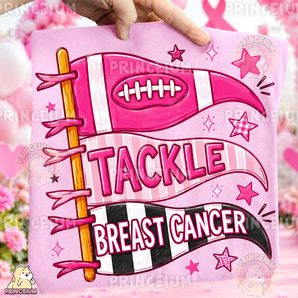 Tackle Breast Cancer Pennant