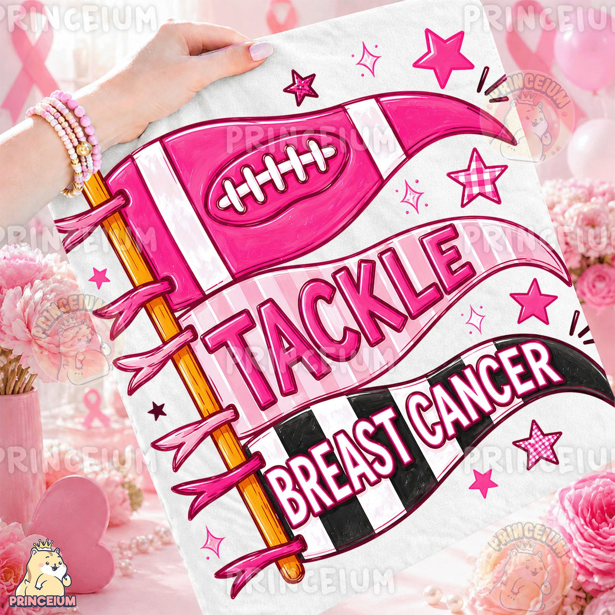 Tackle Breast Cancer Pennant
