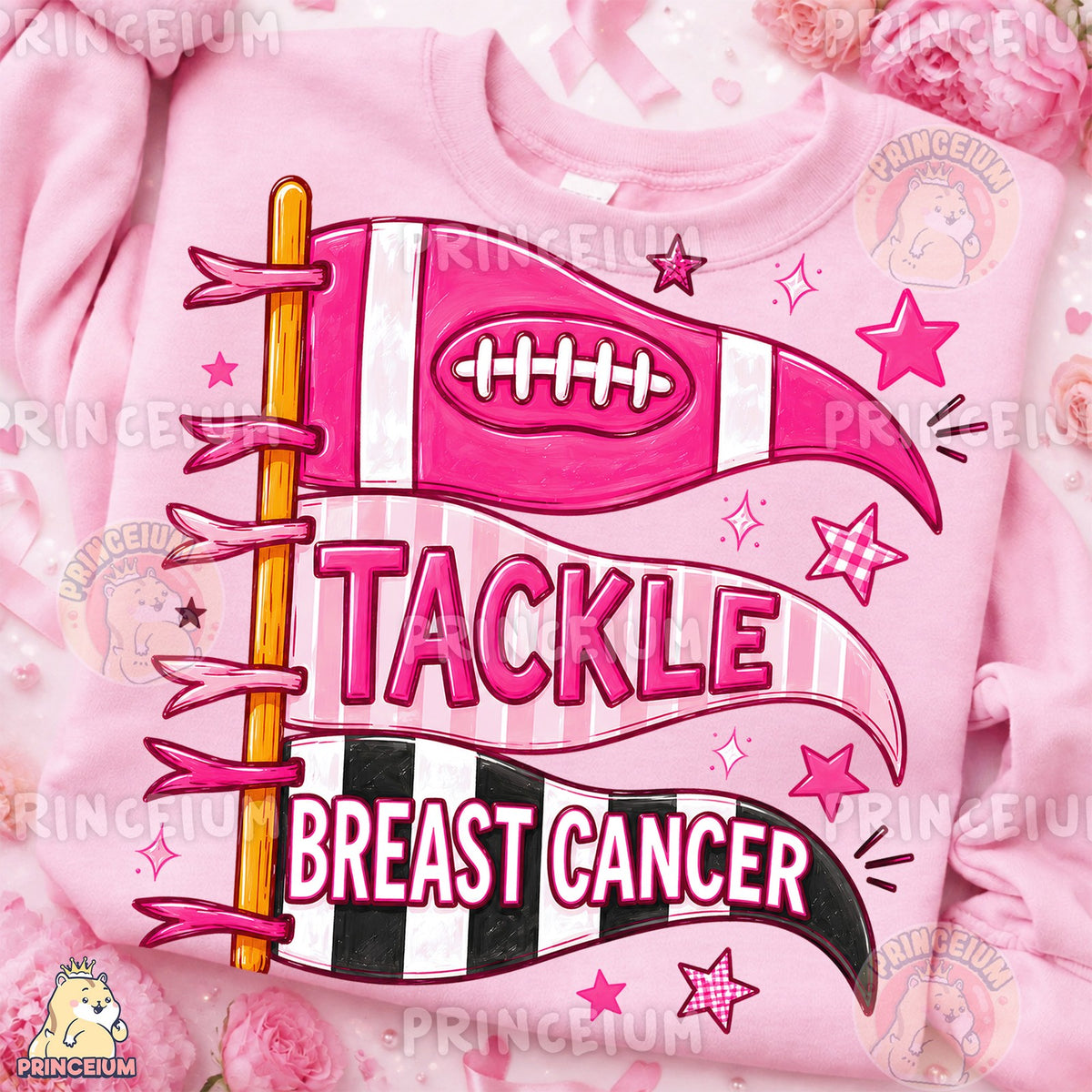 Tackle Breast Cancer Pennant