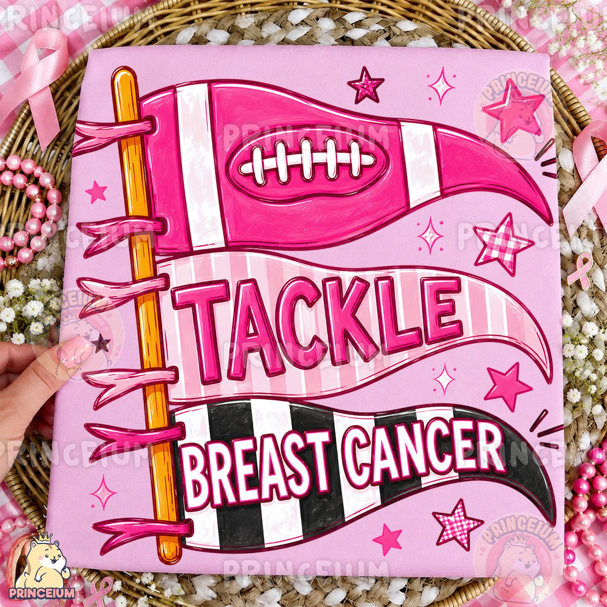 Tackle Breast Cancer Pennant