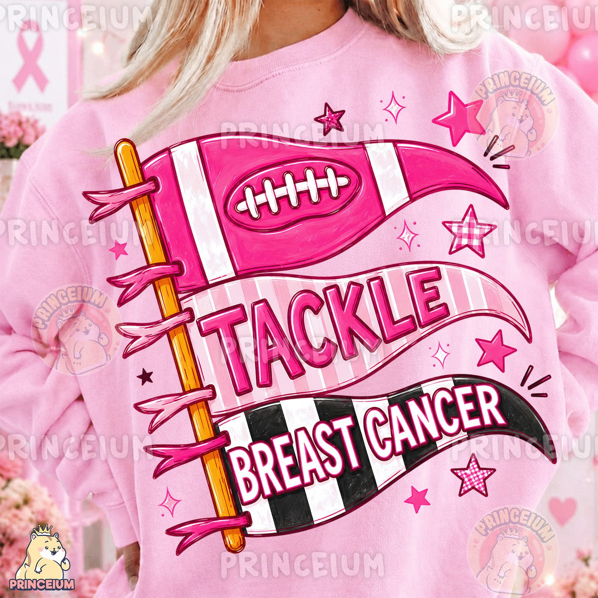 Tackle Breast Cancer Pennant