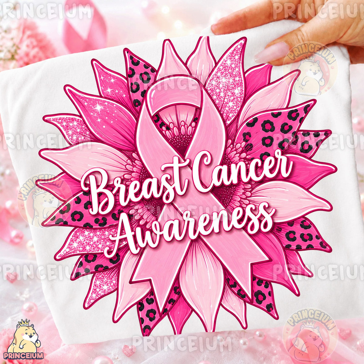 Breast Cancer Awareness Sunflower