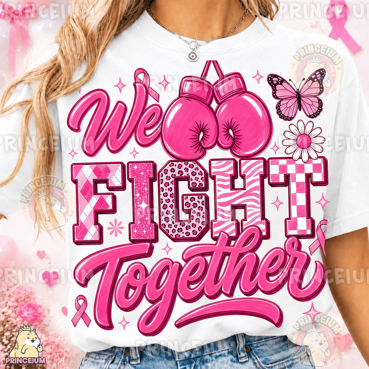 We Fight Together Pink Ribbon