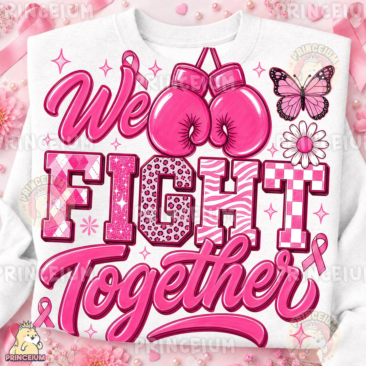We Fight Together Pink Ribbon