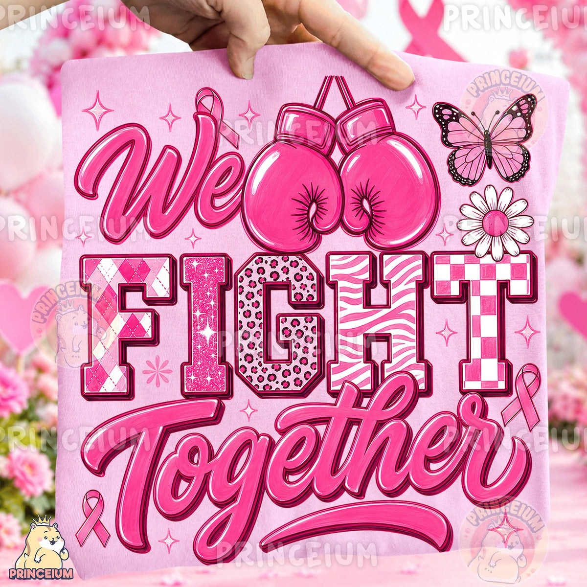 We Fight Together Pink Ribbon