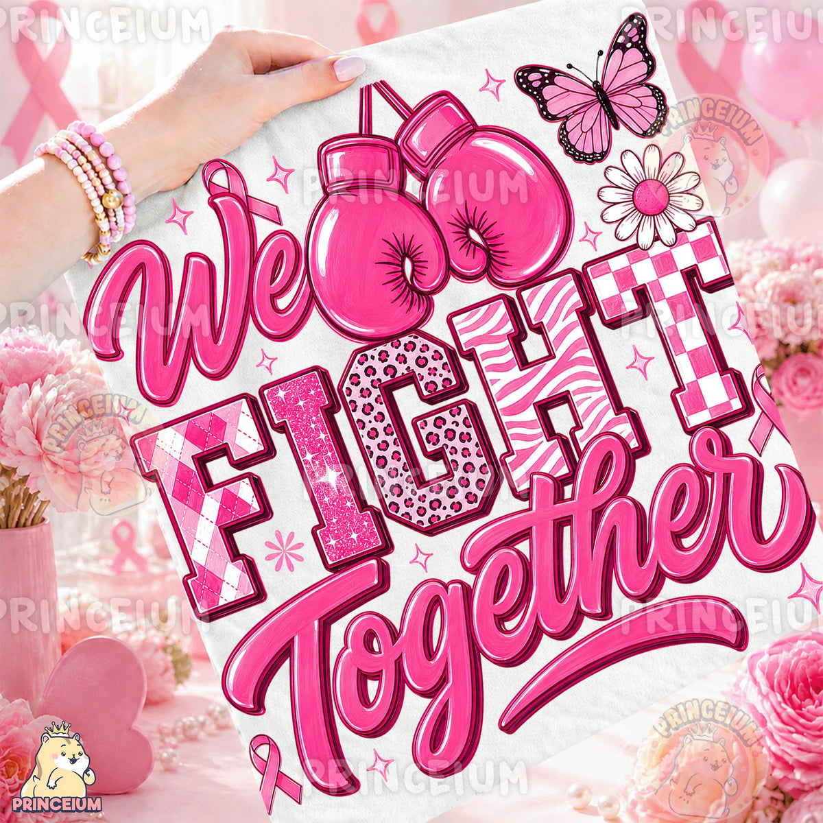 We Fight Together Pink Ribbon