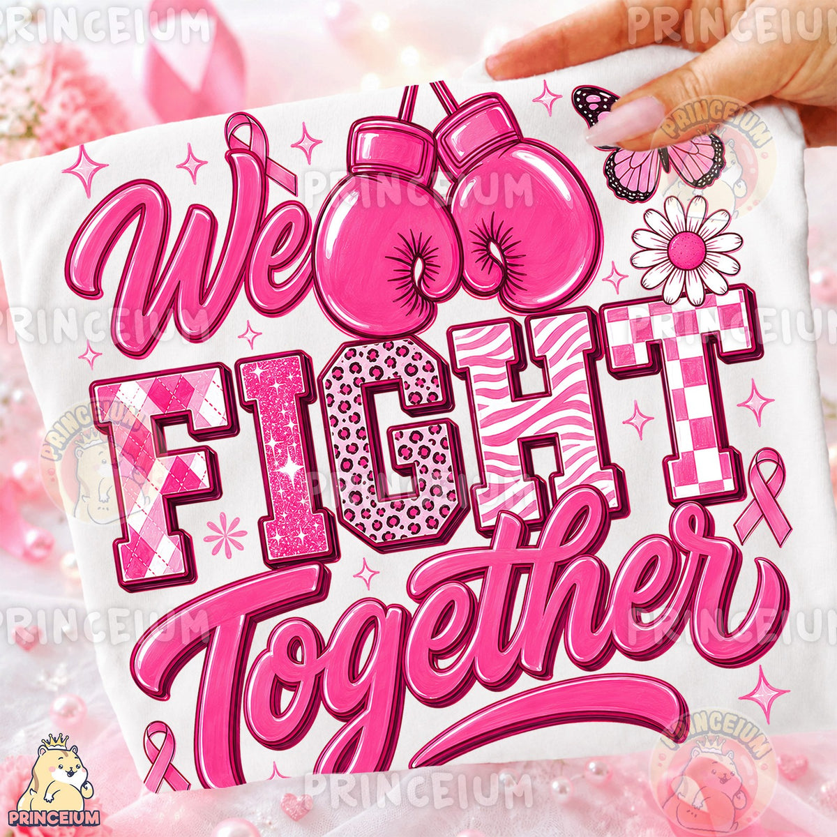 We Fight Together Pink Ribbon