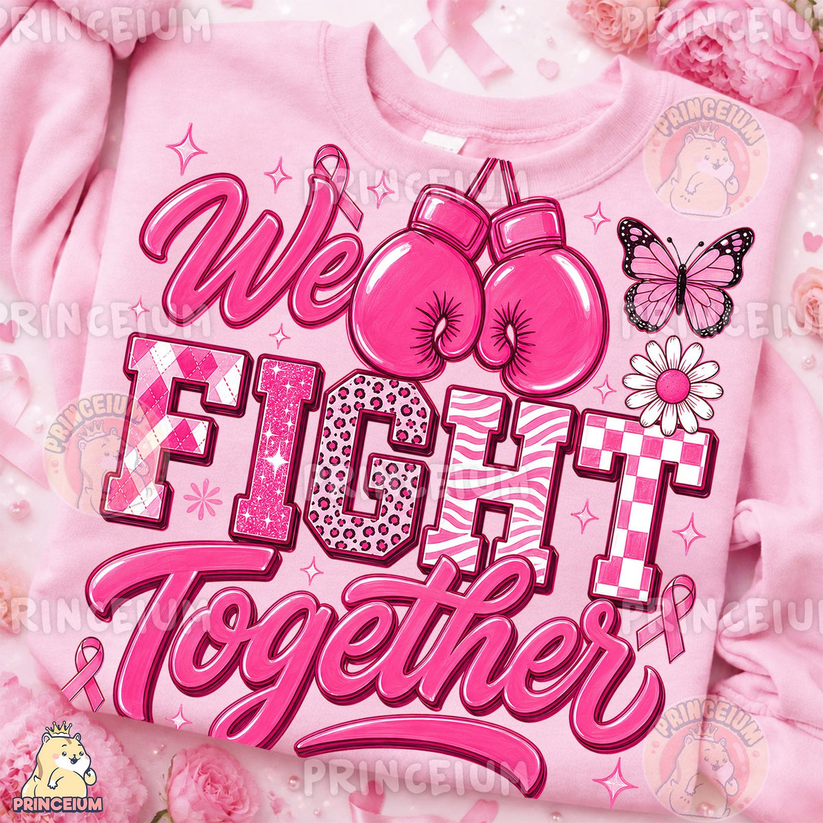 We Fight Together Pink Ribbon