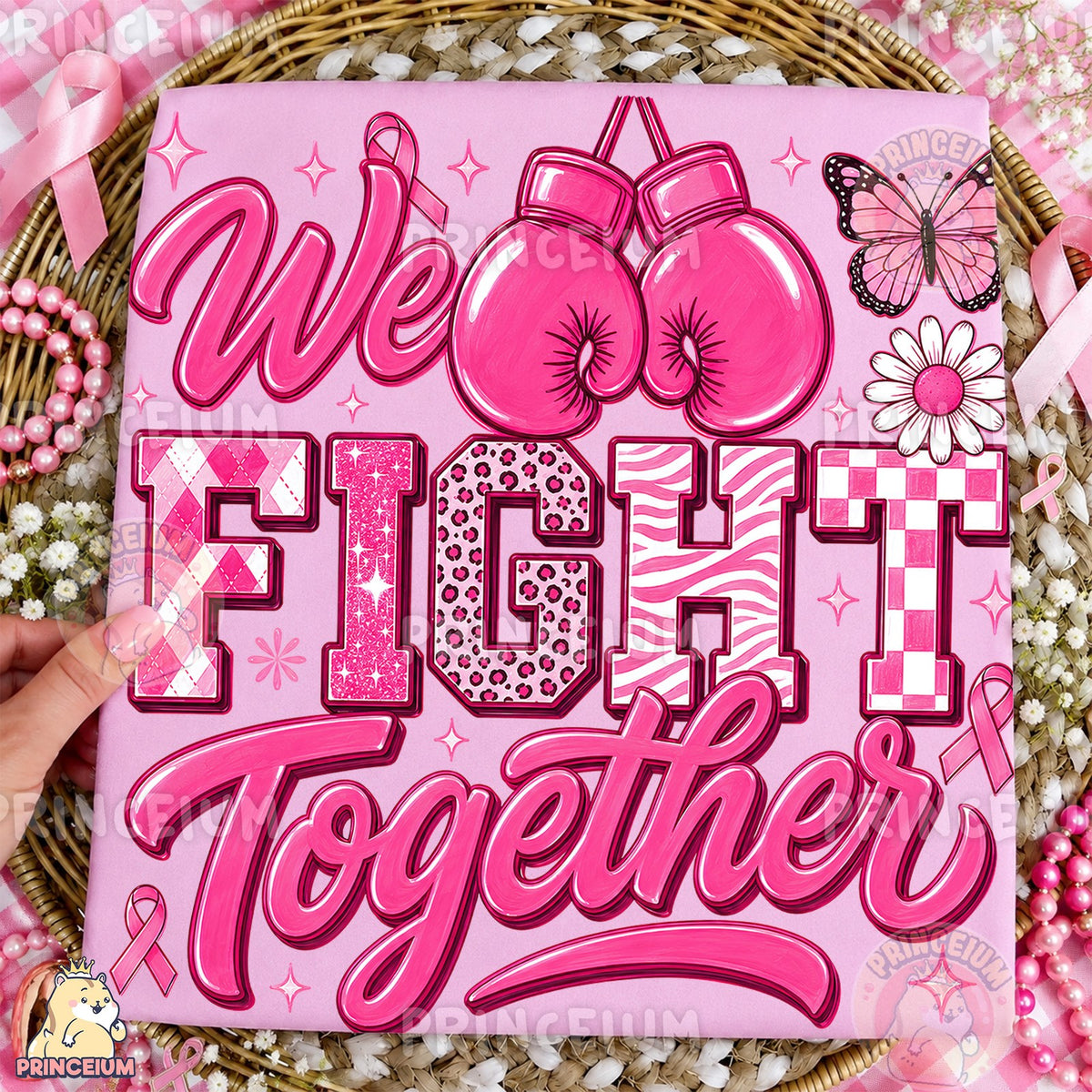 We Fight Together Pink Ribbon