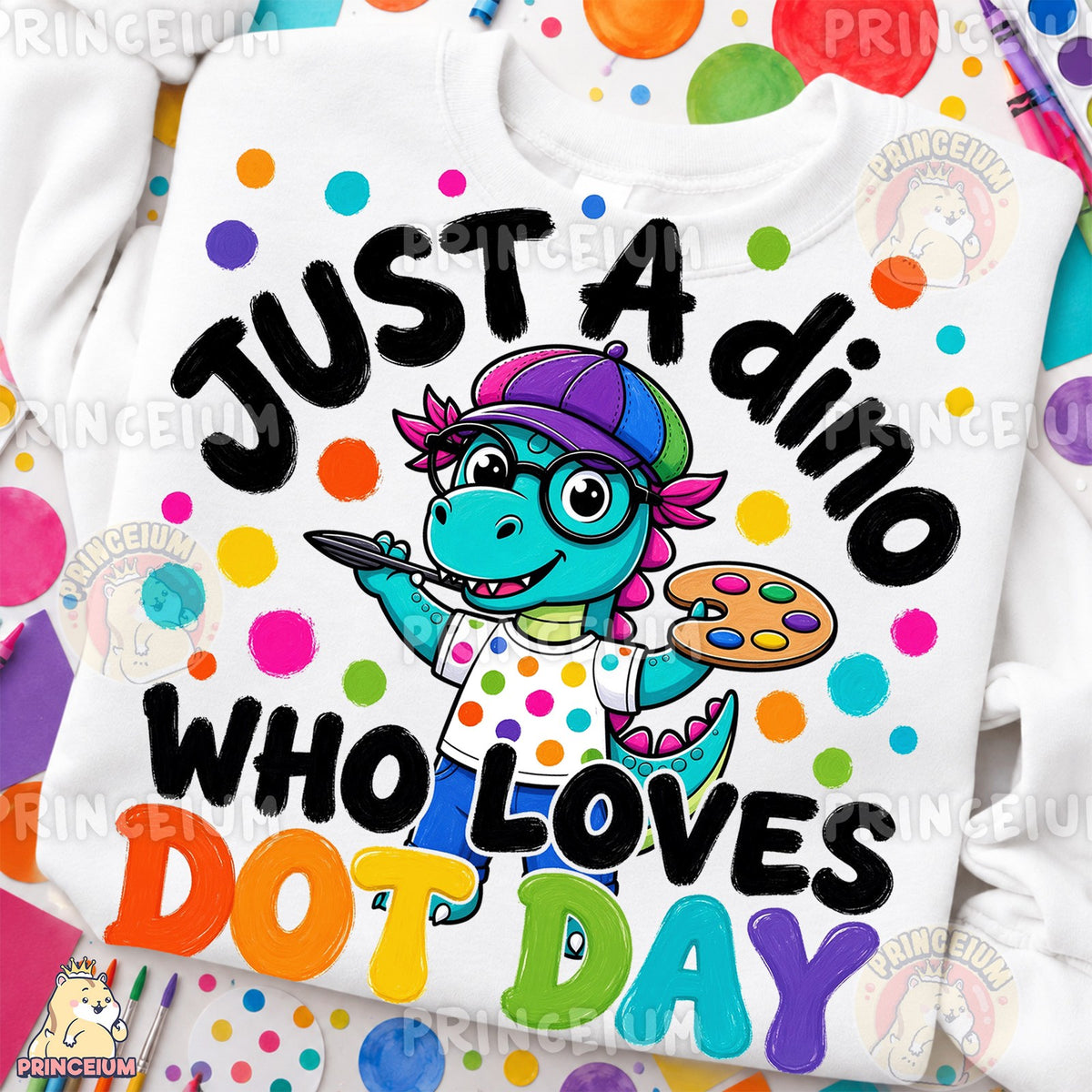 Dino Who Loves Dot Day