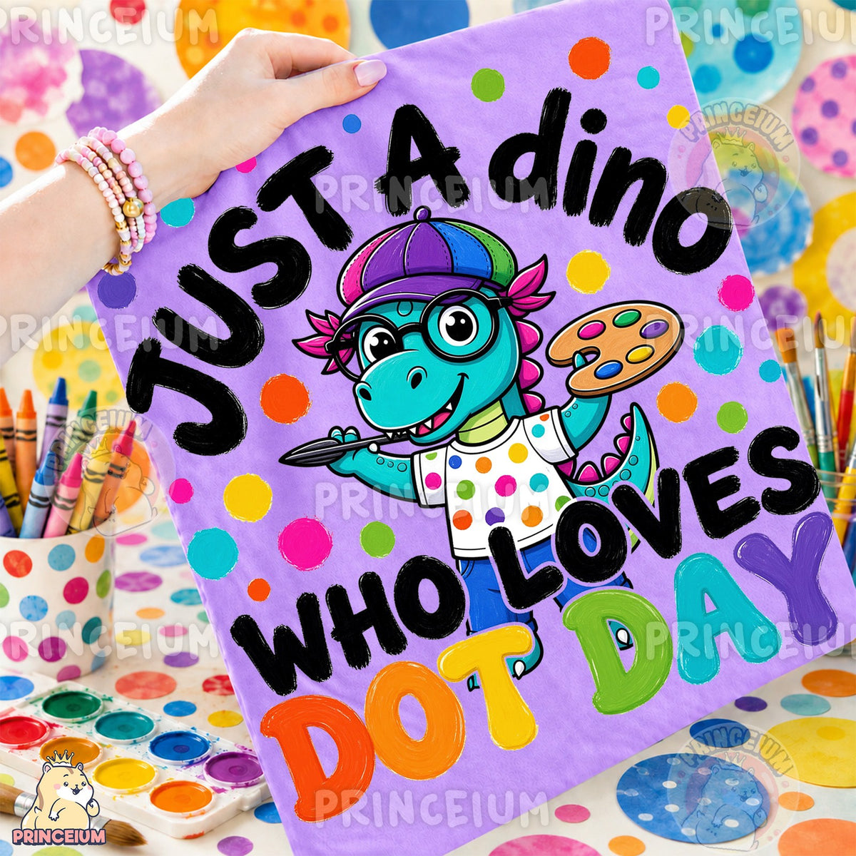Dino Who Loves Dot Day