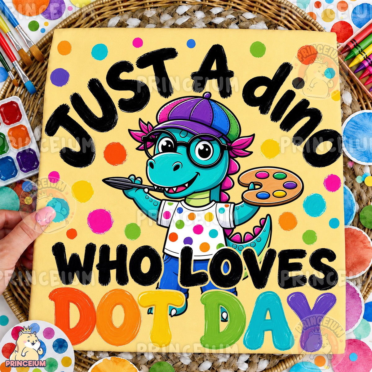Dino Who Loves Dot Day