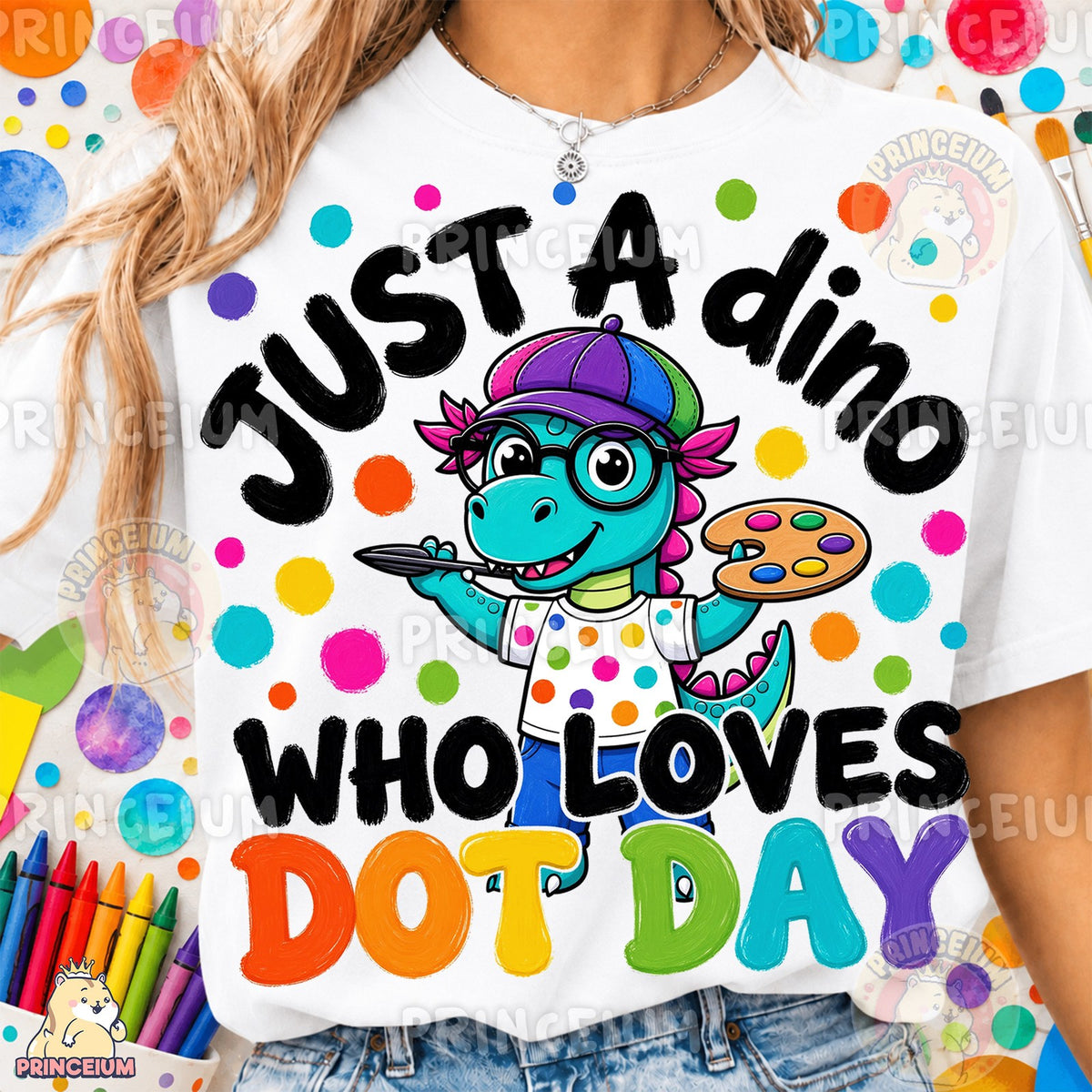 Dino Who Loves Dot Day