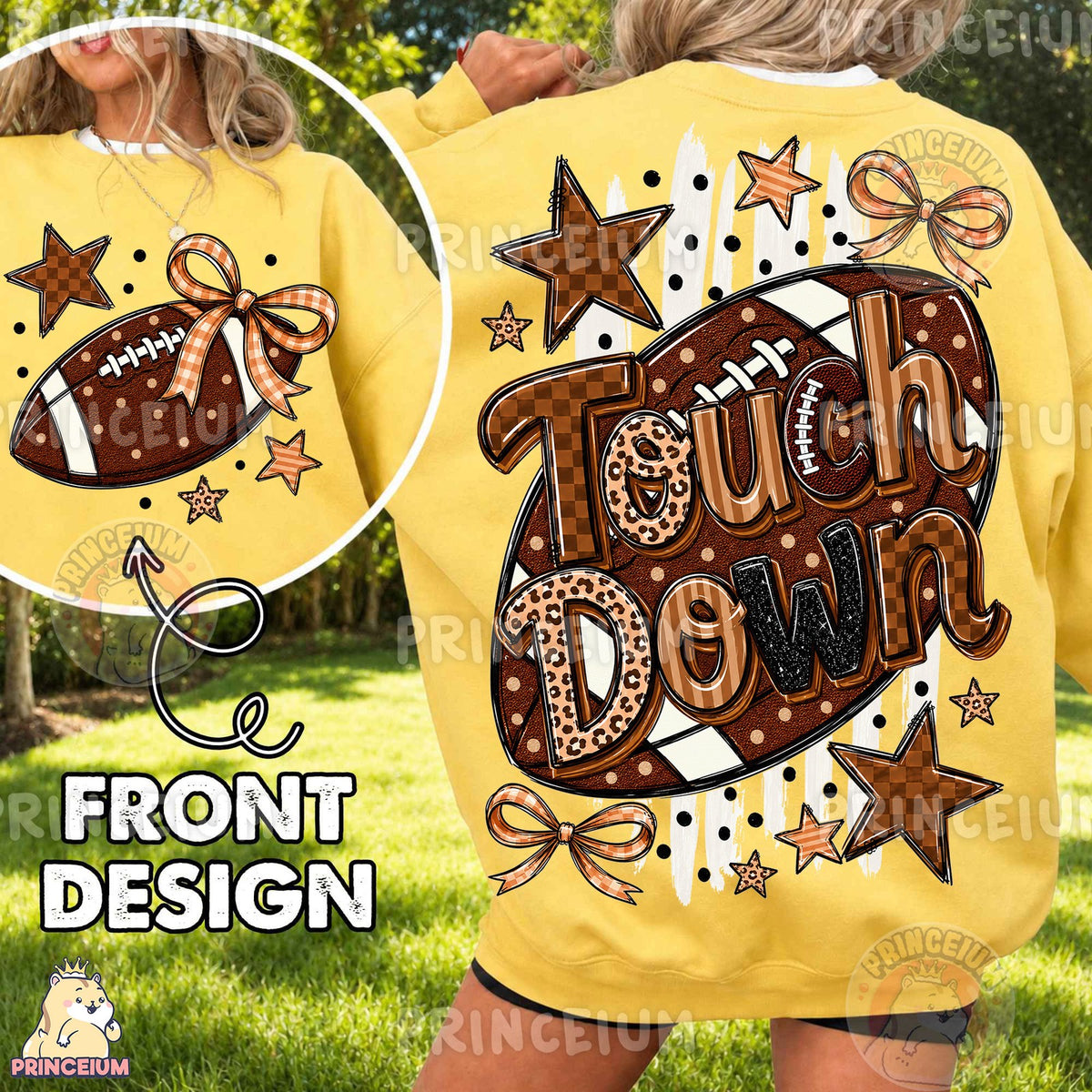 Touchdown Football Front and Back