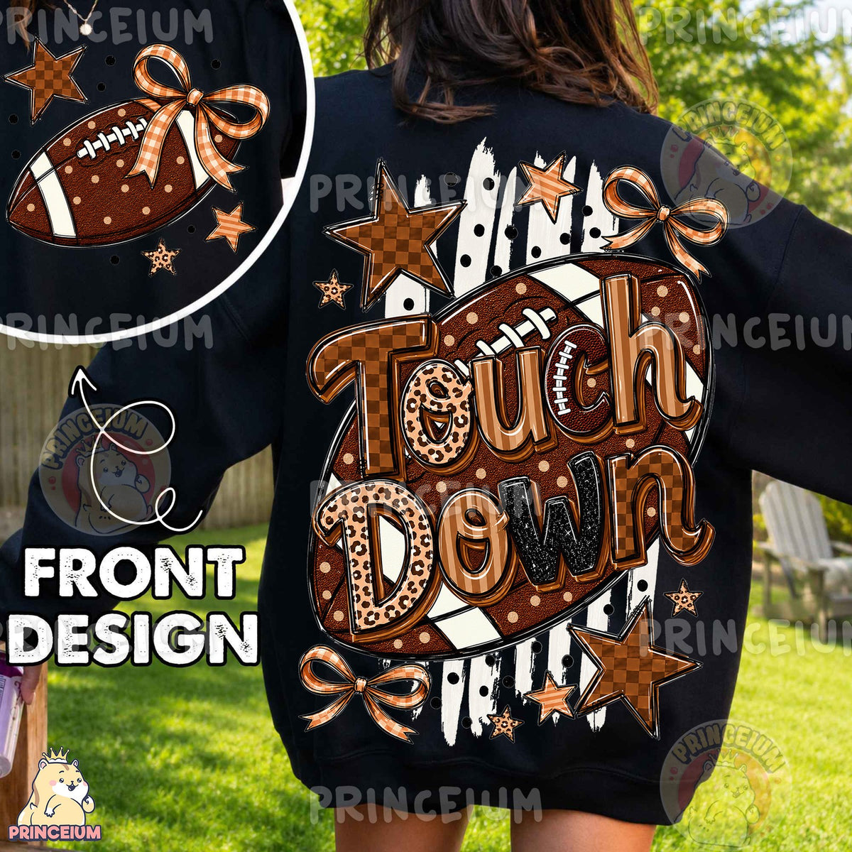 Touchdown Football Front and Back