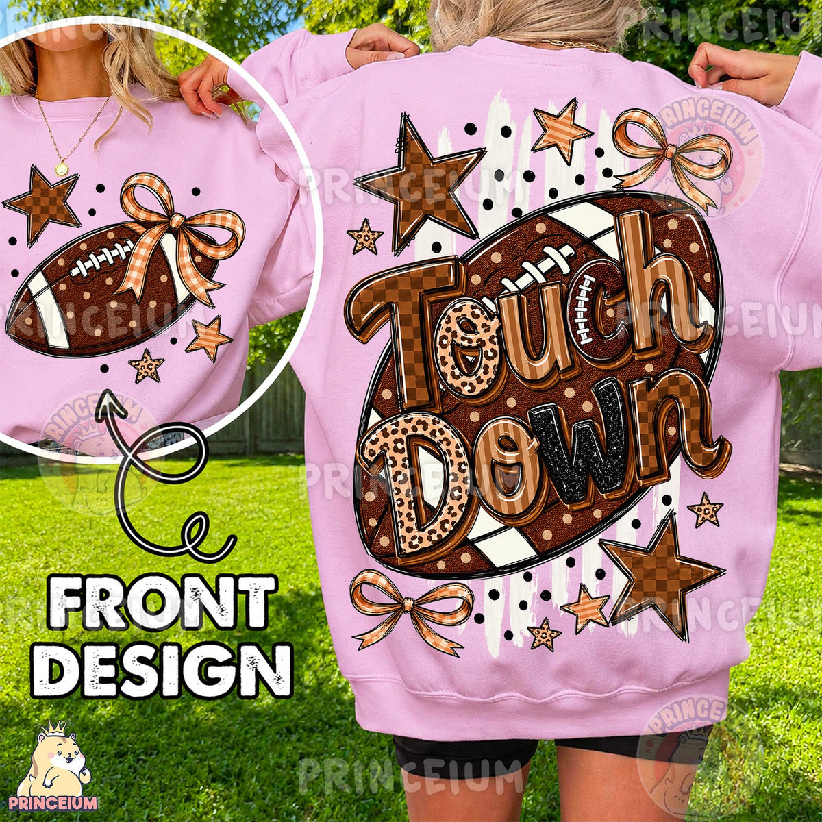 Touchdown Football Front and Back