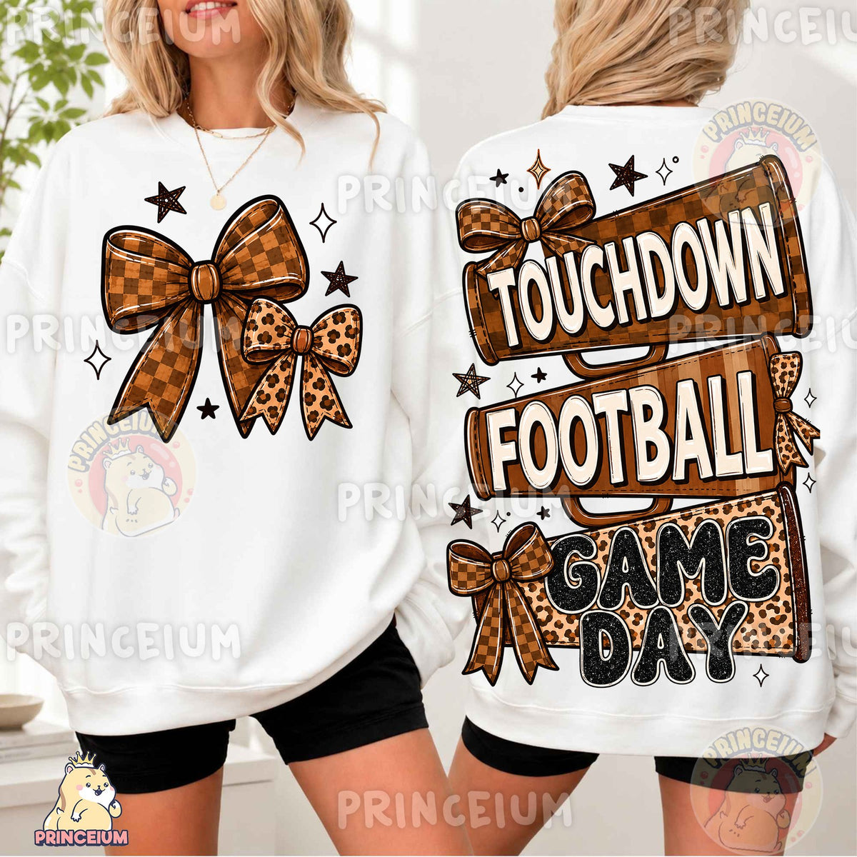 Touchdown Football Game Day Front and Back