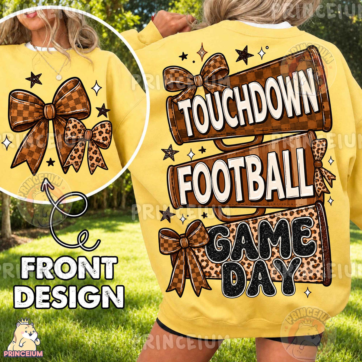 Touchdown Football Game Day Front and Back
