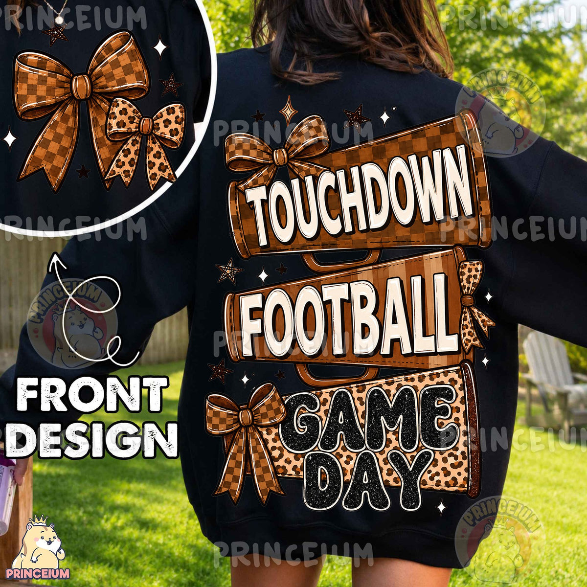 Touchdown Football Game Day Front and Back