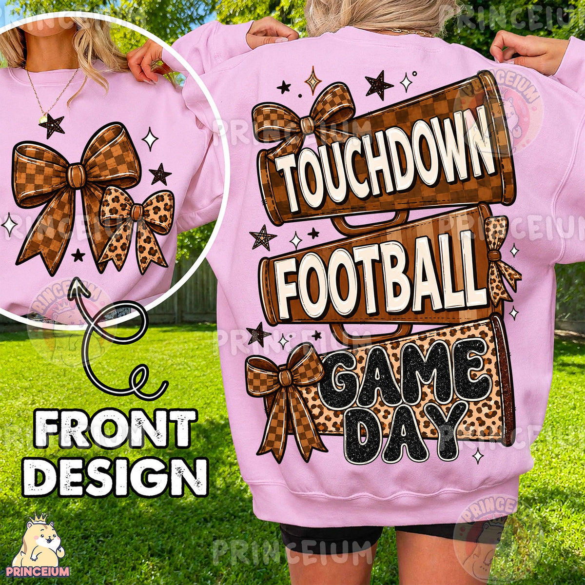 Touchdown Football Game Day Front and Back
