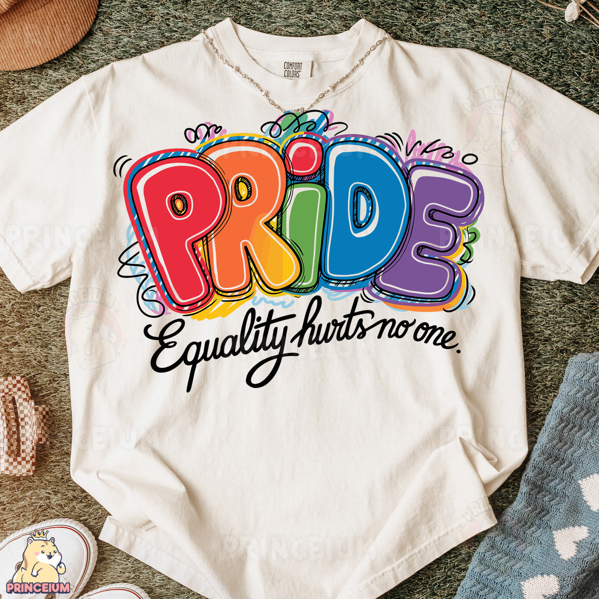 a t - shirt with the words pride on it
