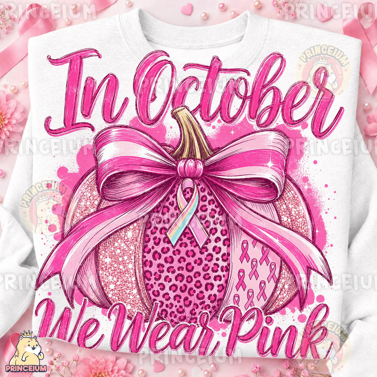 In October We Wear Pink Pumpkin