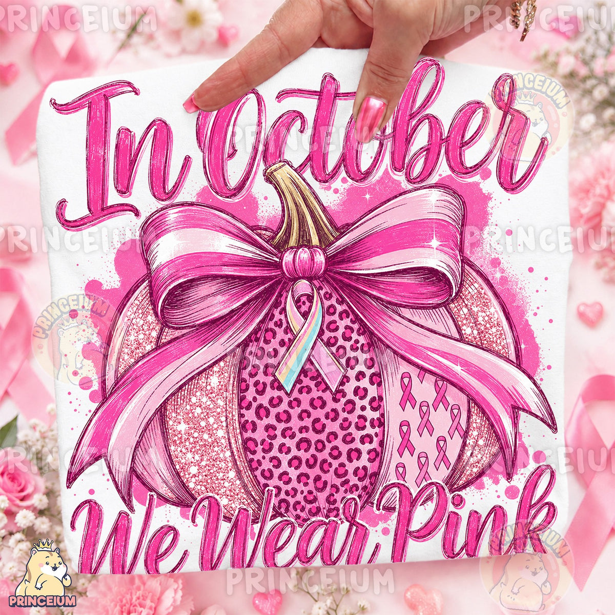 In October We Wear Pink Pumpkin