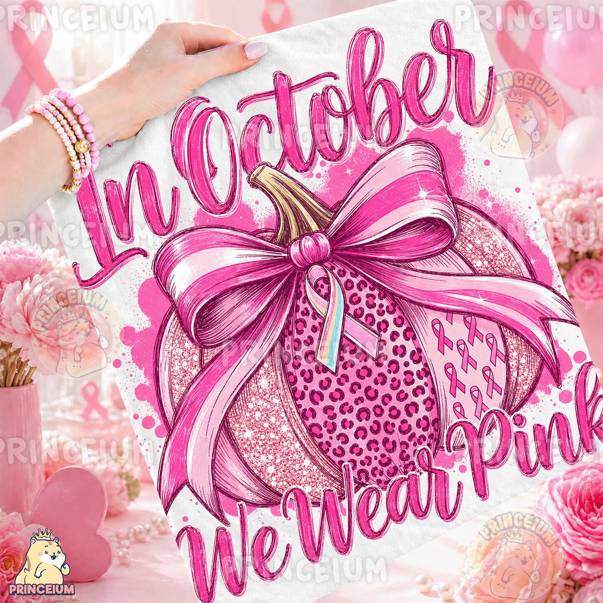 In October We Wear Pink Pumpkin