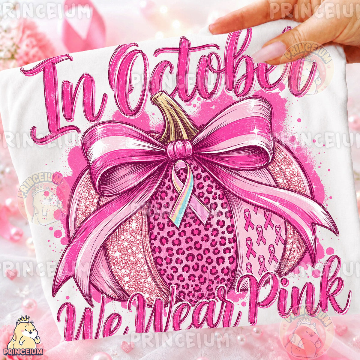 In October We Wear Pink Pumpkin