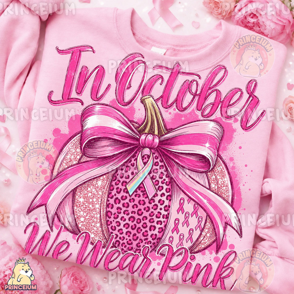 In October We Wear Pink Pumpkin