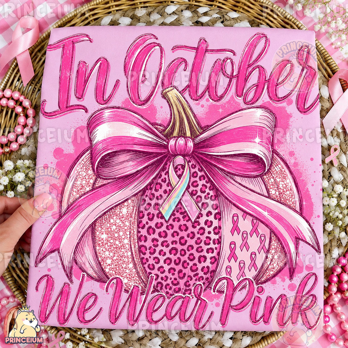 In October We Wear Pink Pumpkin